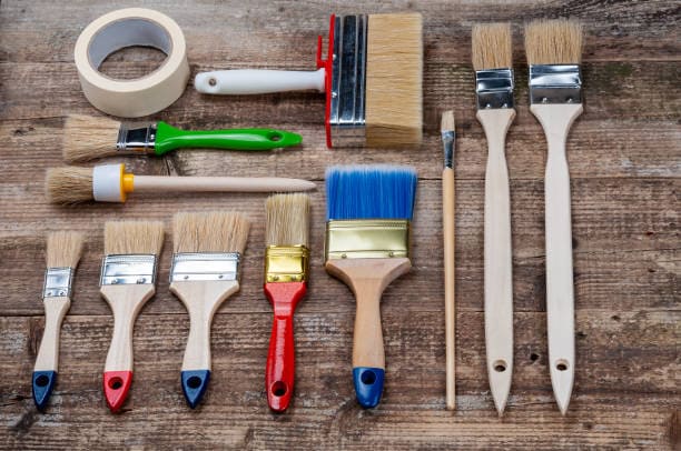 import different types of paint brushes