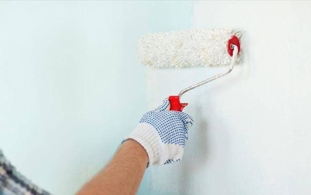 Maintenance & paint roller & paint the walls
