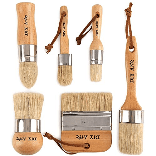 DIYARTZ Chalk & Wax paint natural brushes