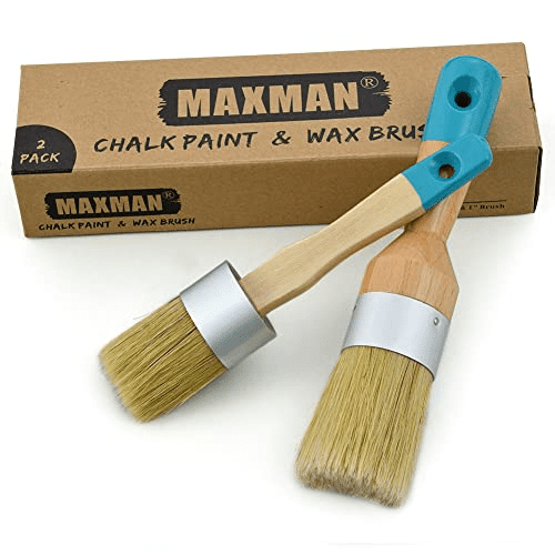 MAXMAN MRB004-2setBlue-DE Chalk & Wax Paint Brush