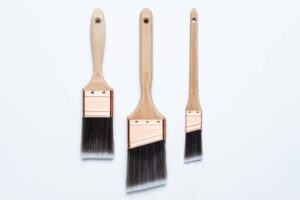 synthetic paint brushes
