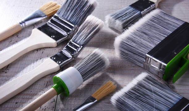 different types of paint brushes