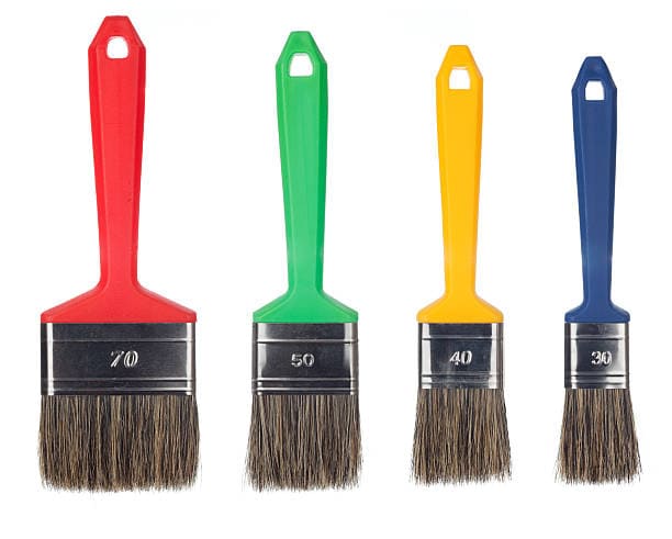 how to choose the right size paint brushes