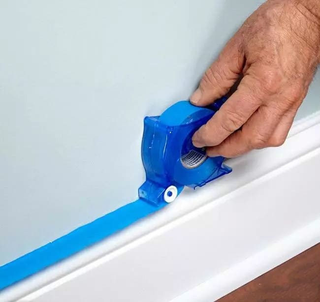 how to paint the wall  masking tape