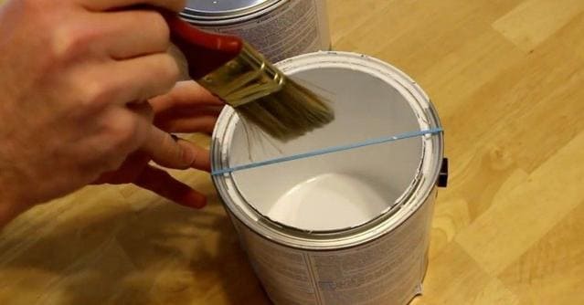 painting hacks  rubber bands