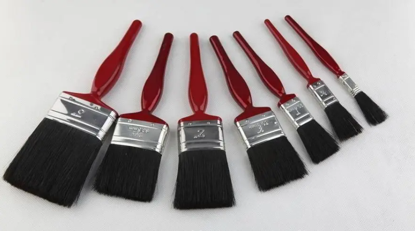 What are bristle paint brushes used for?